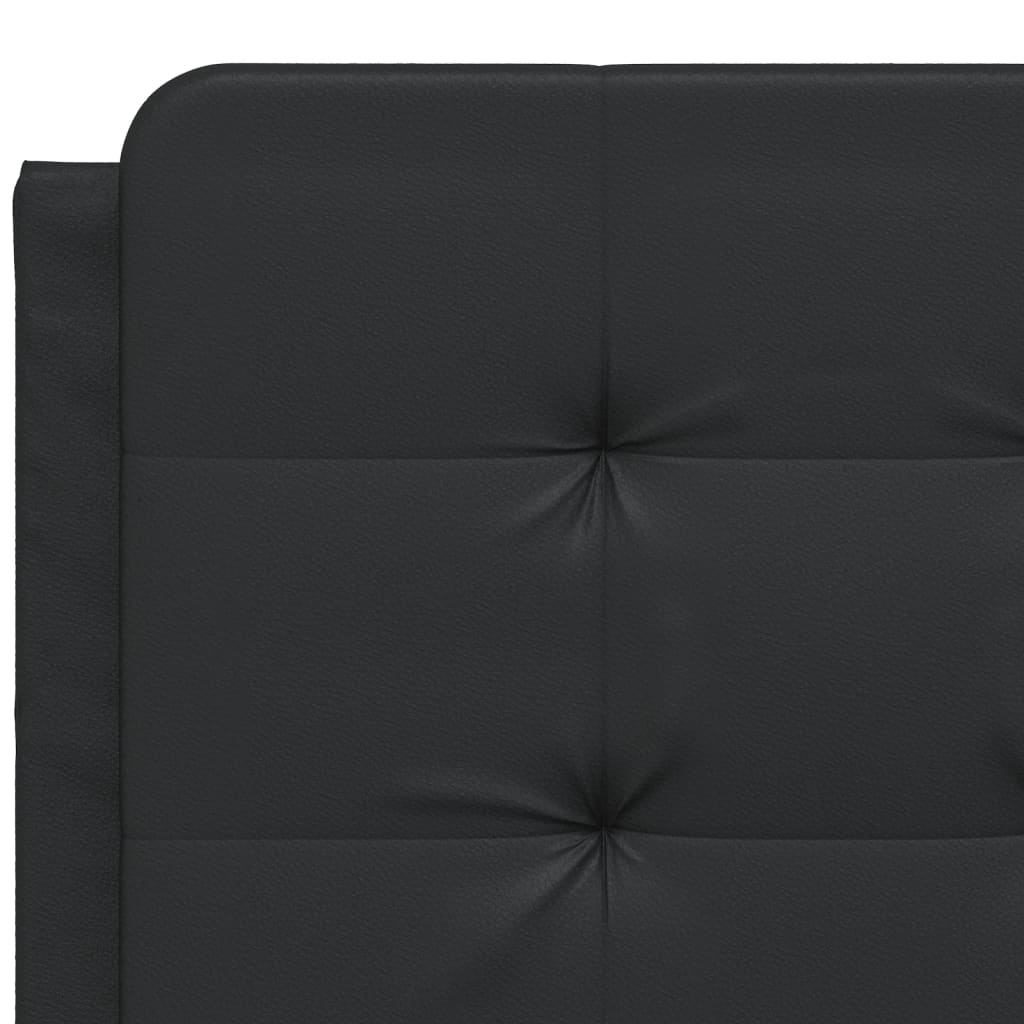 Bedframe met LED-verlichting kunstleer zwart 120x200 cm is nu te koop bij PeponiXL, paradijselijk wonen!