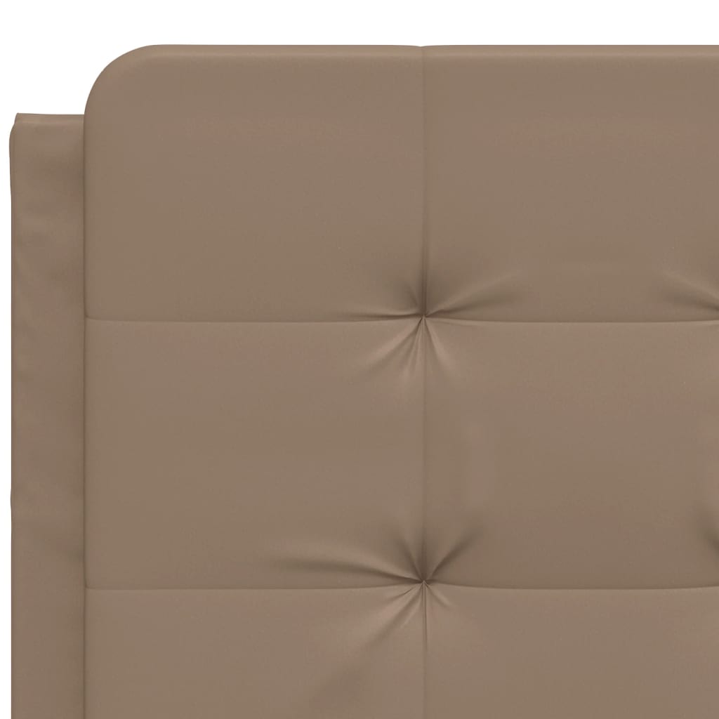 Bedframe met LED-verlichting kunstleer cappuccino 120x200 cm is nu te koop bij PeponiXL, paradijselijk wonen!
