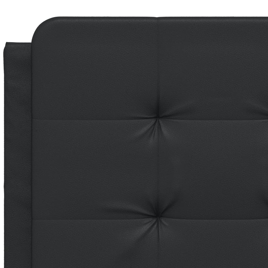 Bedframe met LED zonder matras "Zadar" zwart 140x200 cm is nu te koop bij PeponiXL, paradijselijk wonen!