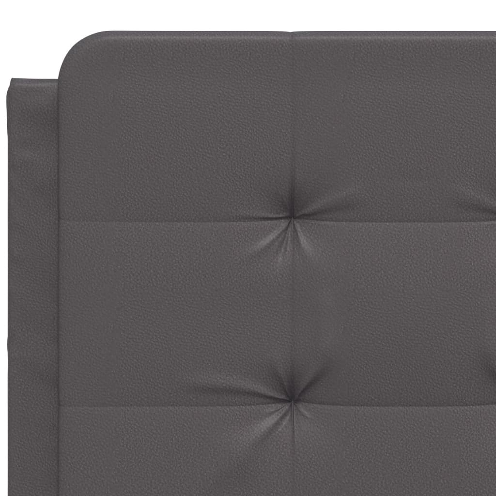 Bedframe met LED zonder matras "Zadar" grijs 140x200 cm is nu te koop bij PeponiXL, paradijselijk wonen!