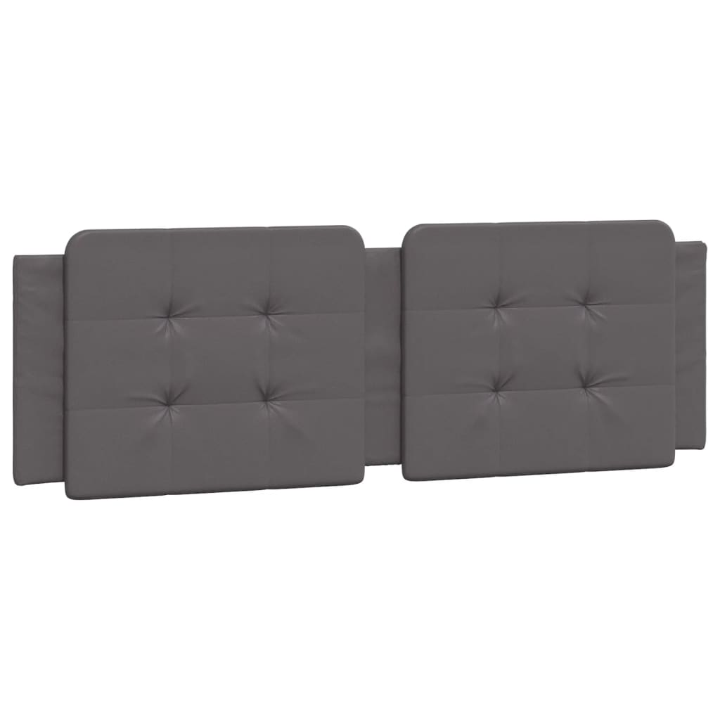 Bedframe met LED-verlichting kunstleer grijs 160x200 cm is nu te koop bij PeponiXL, paradijselijk wonen!