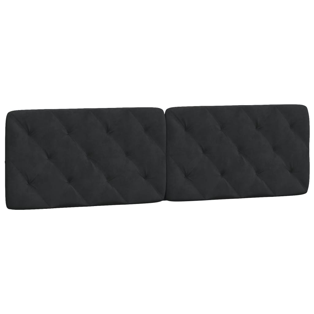 Bedframe met LED-verlichting fluweel zwart 180x200 cm is nu te koop bij PeponiXL, paradijselijk wonen!
