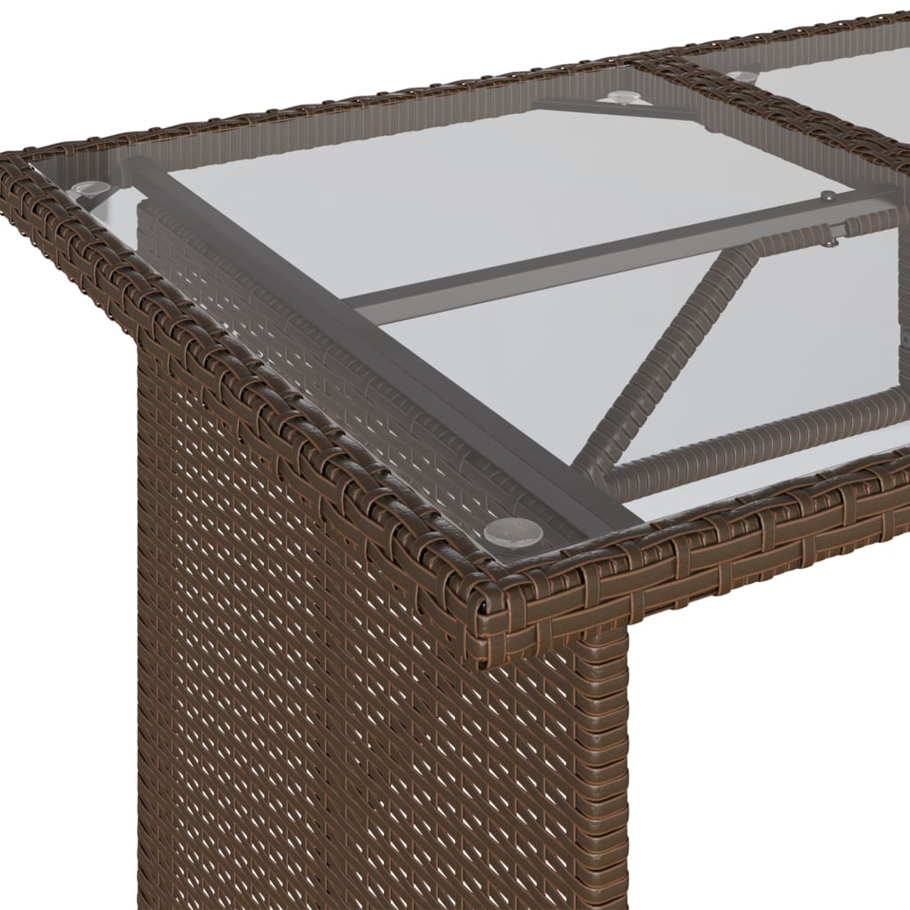 6-delige Loungeset met kussens poly rattan bruin is nu te koop bij PeponiXL, paradijselijk wonen!