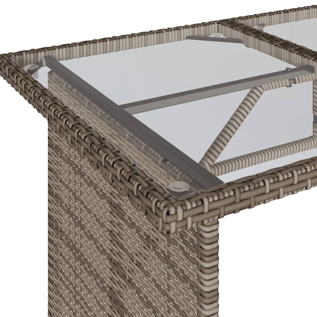 6-delige Loungeset met kussens poly rattan grijs is nu te koop bij PeponiXL, paradijselijk wonen!