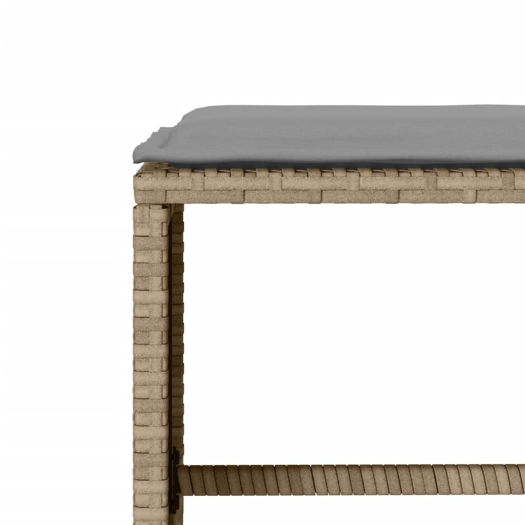 6-delige Loungeset met kussens poly rattan beige is nu te koop bij PeponiXL, paradijselijk wonen!