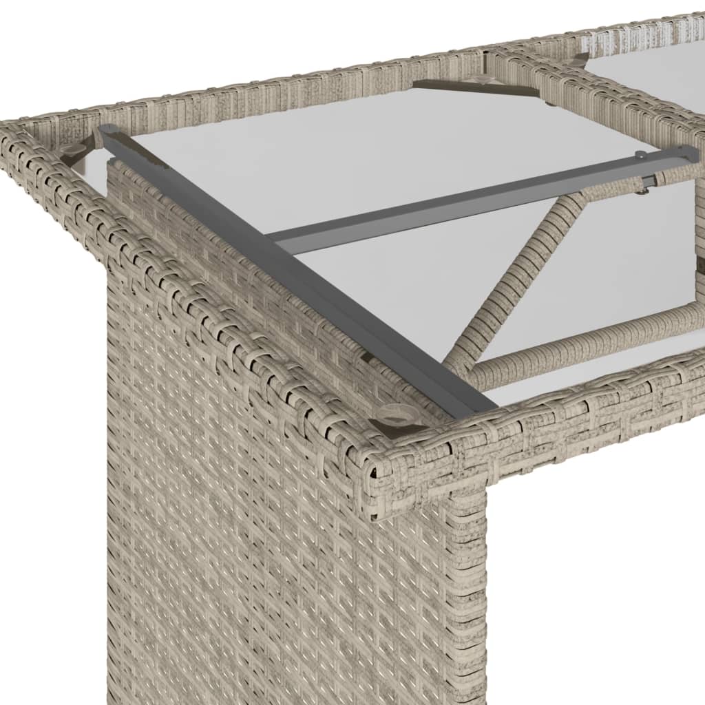 6-delige Loungeset met kussens poly rattan lichtgrijs is nu te koop bij PeponiXL, paradijselijk wonen!