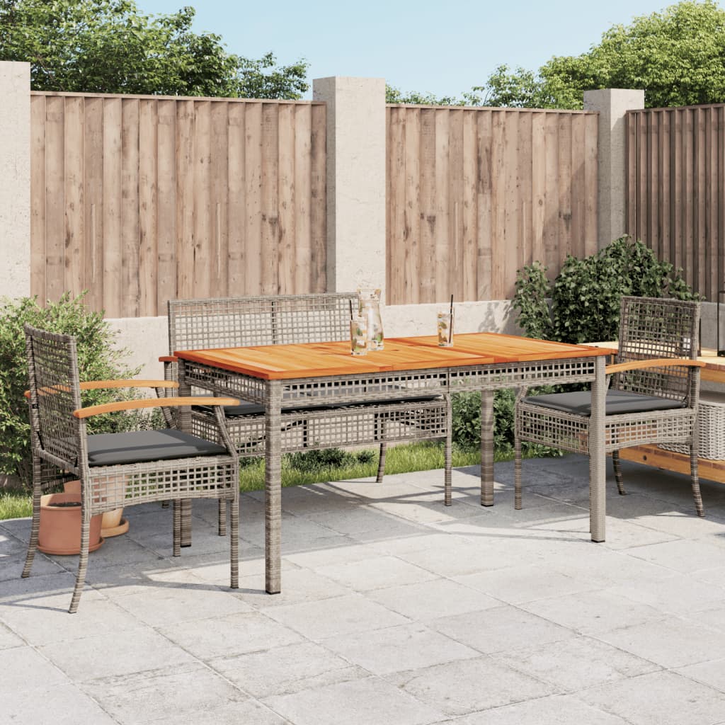 5-delige Tuinset met kussens poly rattan grijs is nu te koop bij PeponiXL, paradijselijk wonen!