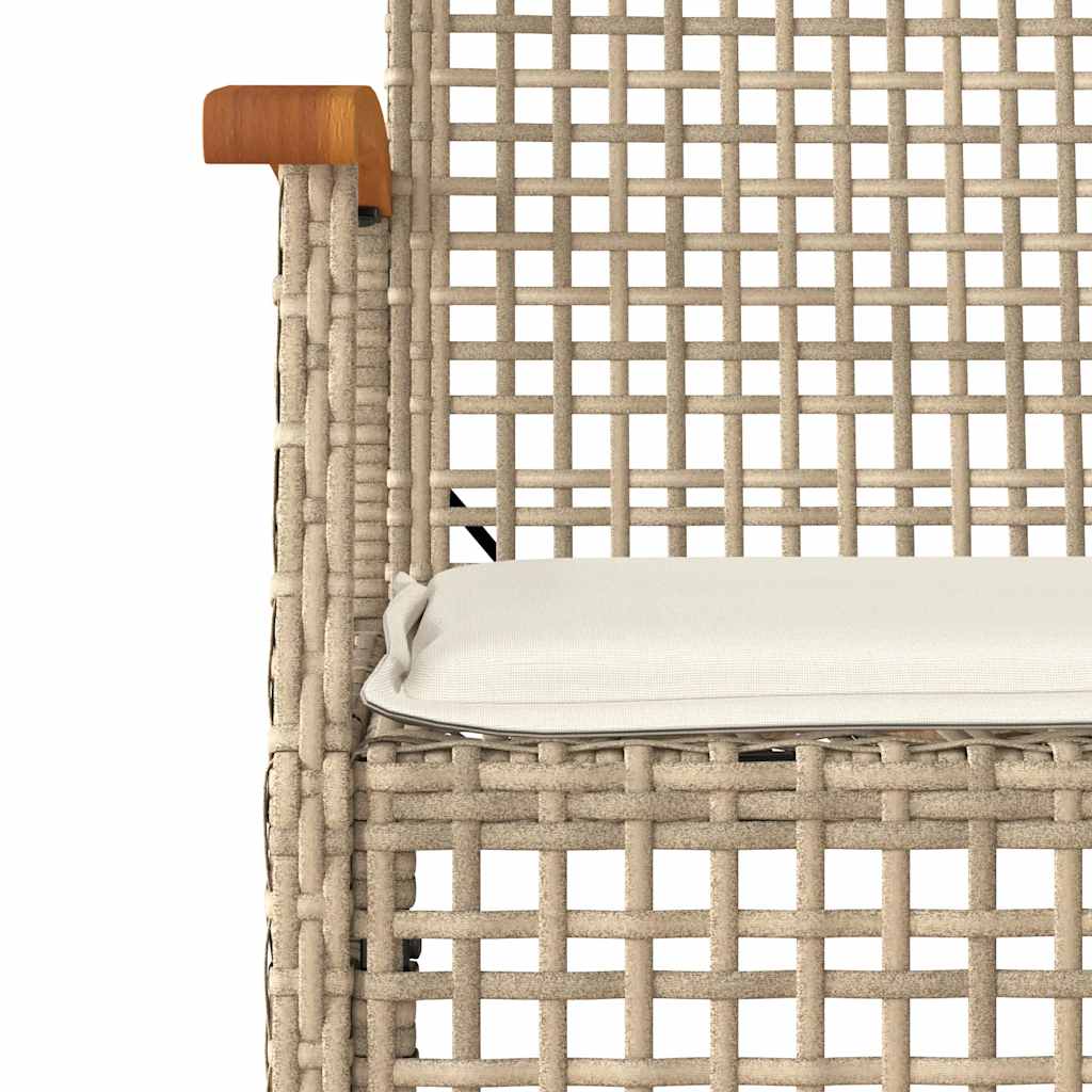 3-delige Tuinset met kussens poly rattan beige is nu te koop bij PeponiXL, paradijselijk wonen!
