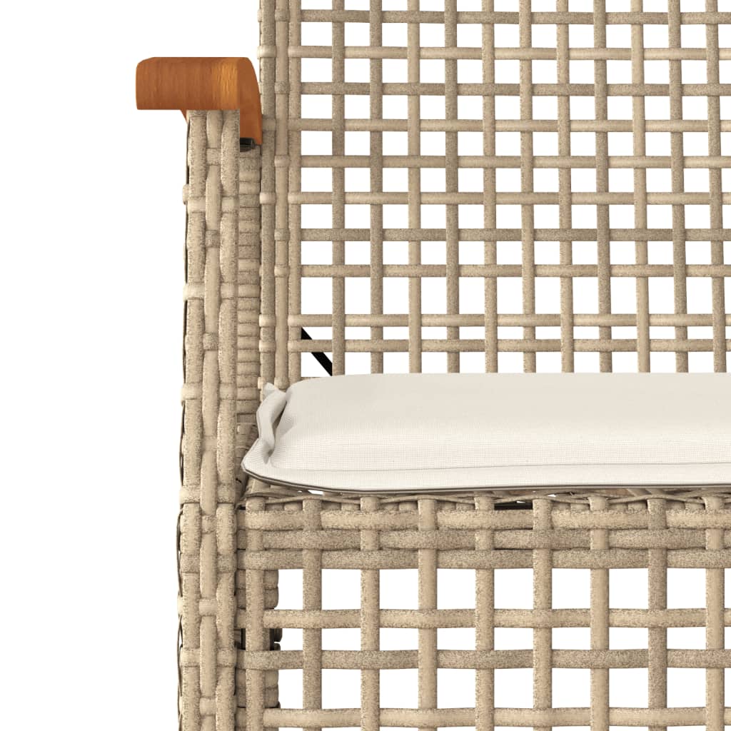 5-delige Tuinset met kussens poly rattan beige is nu te koop bij PeponiXL, paradijselijk wonen!