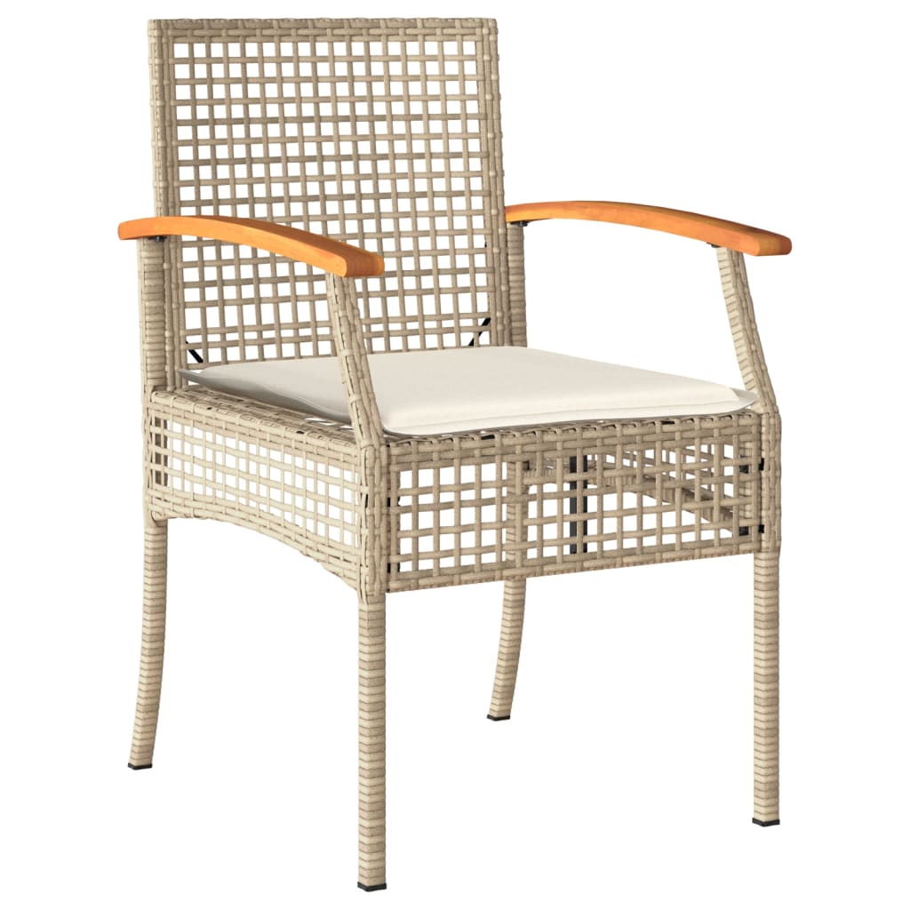 5-delige Tuinset met kussens poly rattan beige is nu te koop bij PeponiXL, paradijselijk wonen!
