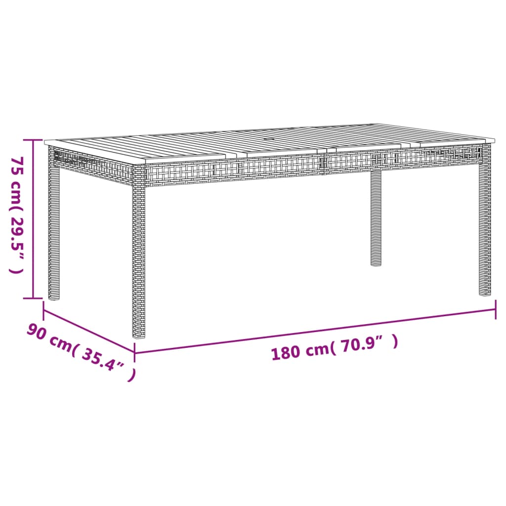 7-delige Tuinset met kussens poly rattan beige is nu te koop bij PeponiXL, paradijselijk wonen!