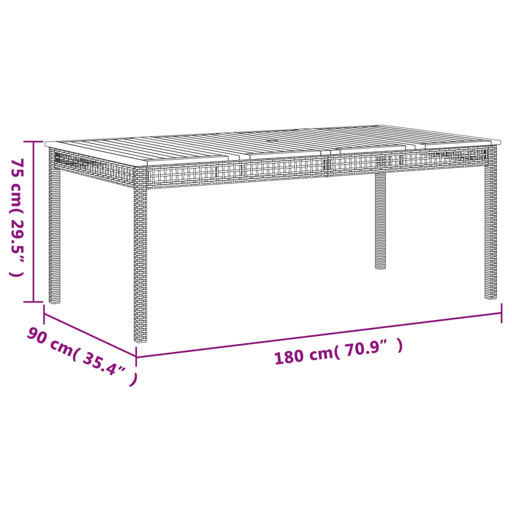 9-delige Tuinset met kussens poly rattan beige is nu te koop bij PeponiXL, paradijselijk wonen!