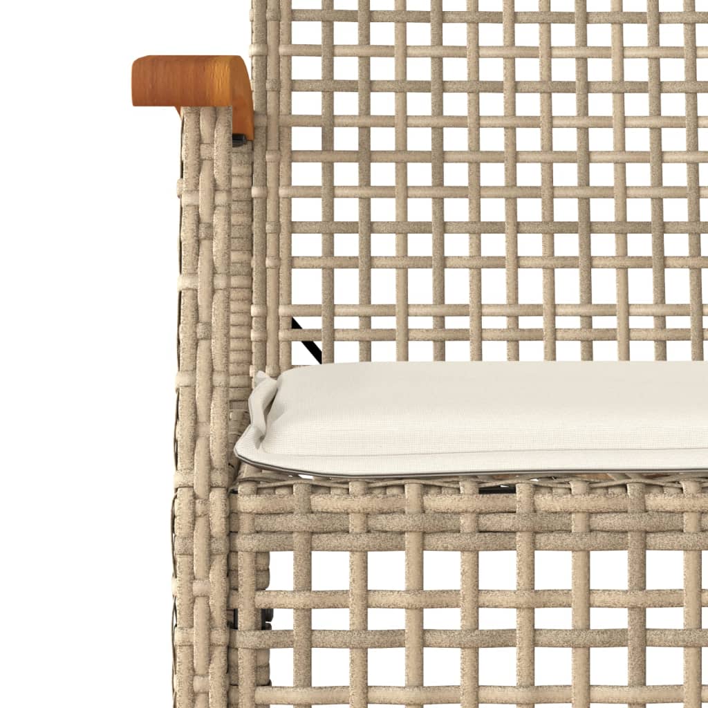 3-delige Tuinset met kussens poly rattan beige is nu te koop bij PeponiXL, paradijselijk wonen!