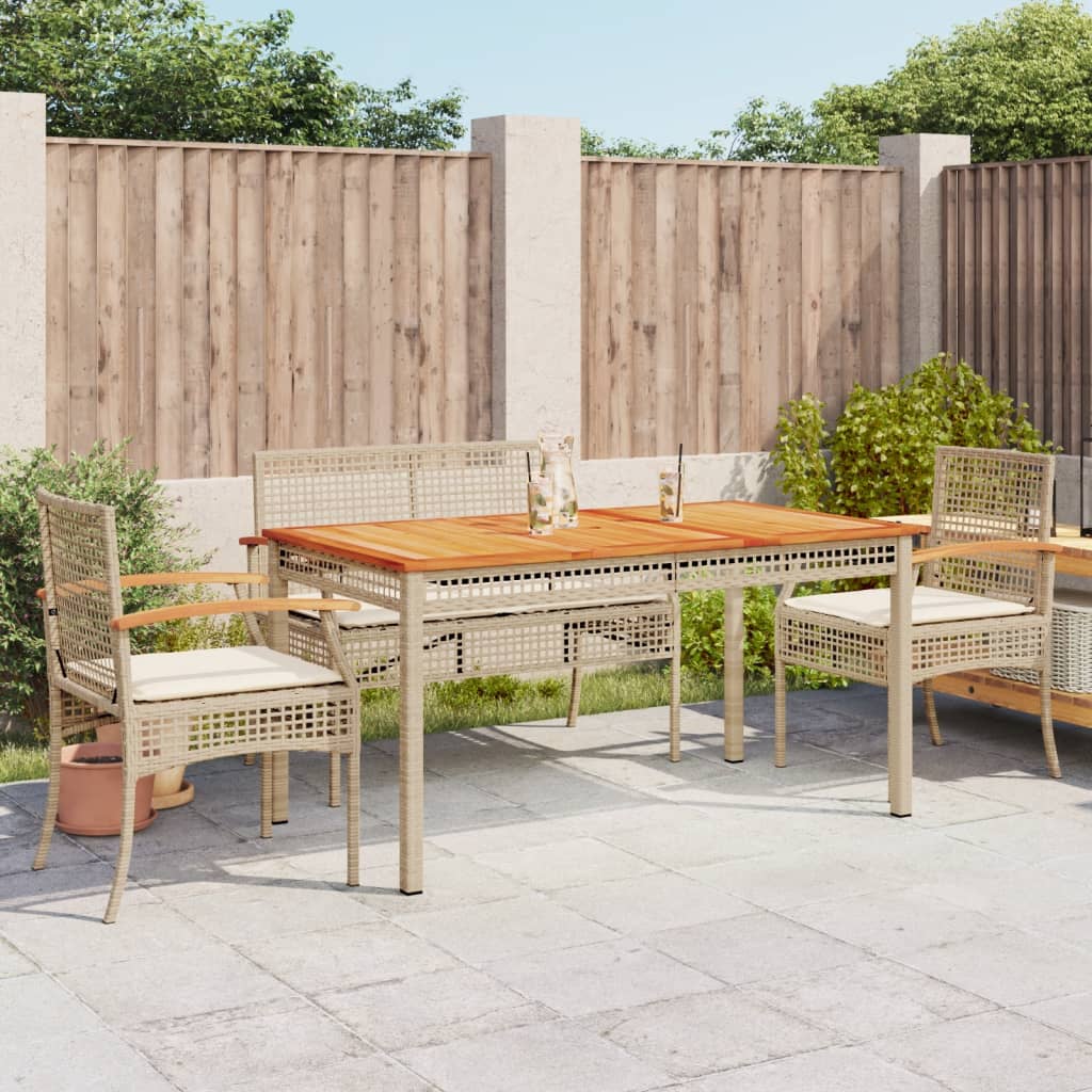 5-delige Tuinset met kussens poly rattan beige is nu te koop bij PeponiXL, paradijselijk wonen!