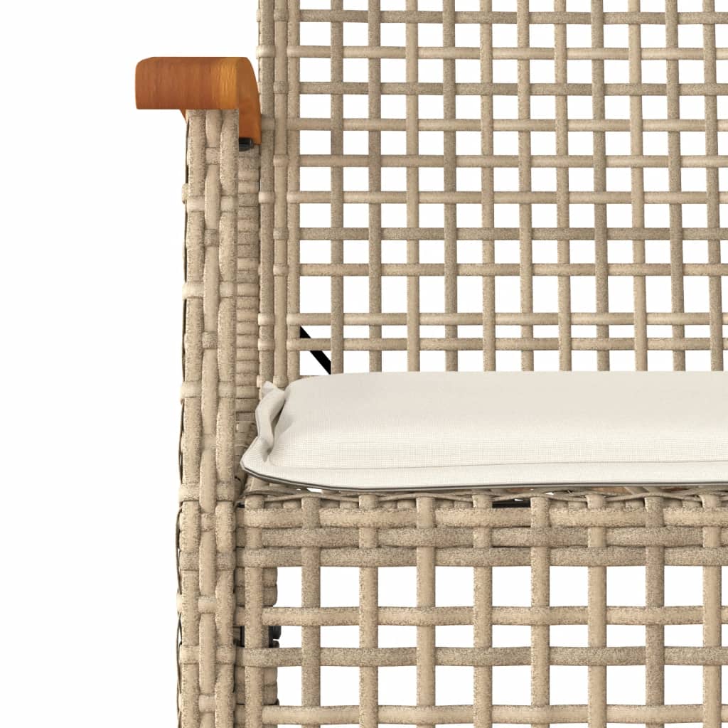 5-delige Tuinset met kussens poly rattan beige is nu te koop bij PeponiXL, paradijselijk wonen!