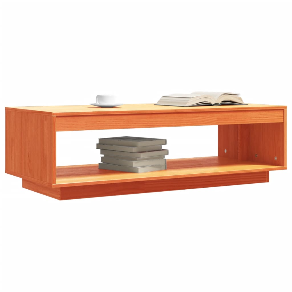 Salontafel 110x50x33,5 cm massief grenenhout wasbruin is nu te koop bij PeponiXL, paradijselijk wonen!