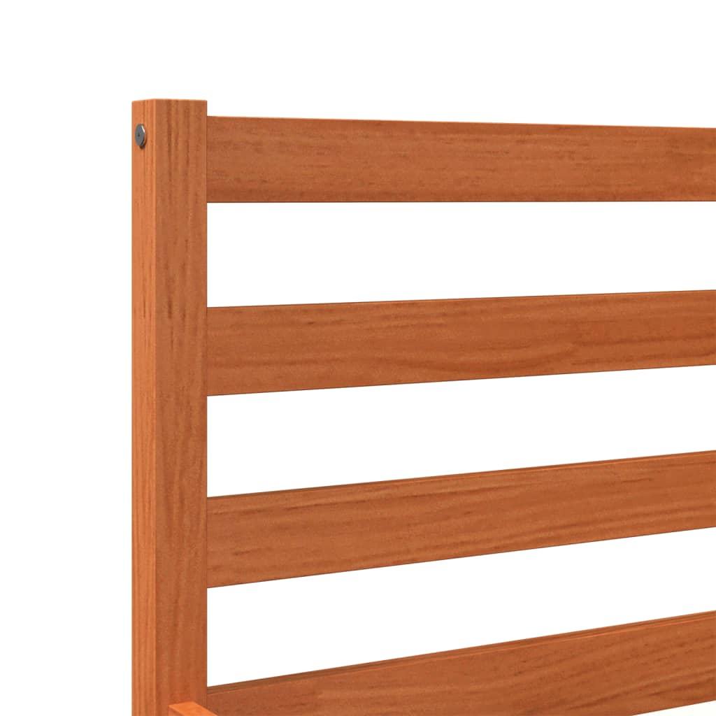 Bedframe zonder matras massief grenenhout wasbruin 120x190 cm is nu te koop bij PeponiXL, paradijselijk wonen!