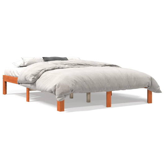 Bedframe zonder matras massief grenenhout wasbruin 120x190 cm is nu te koop bij PeponiXL, paradijselijk wonen!