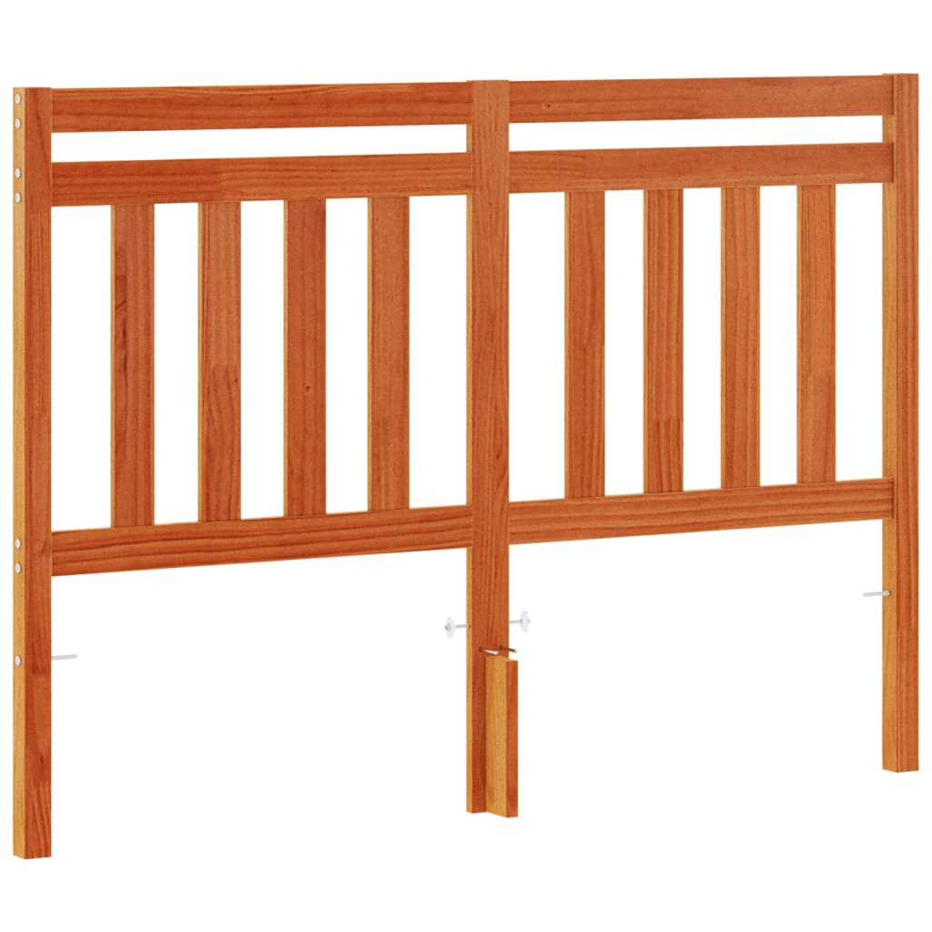 Hoofdbord 135 cm massief grenenhout wasbruin is nu te koop bij PeponiXL, paradijselijk wonen!