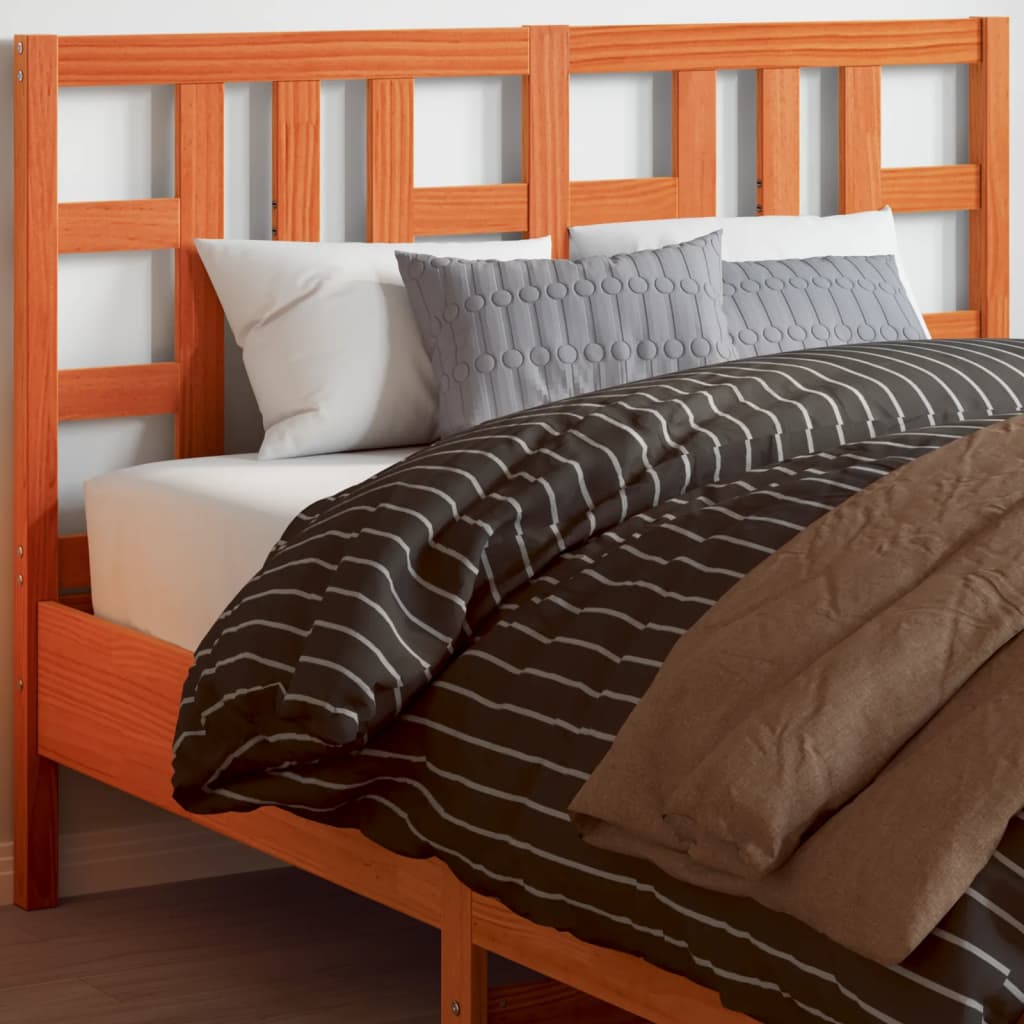 Hoofdbord 150 cm massief grenenhout wasbruin is nu te koop bij PeponiXL, paradijselijk wonen!