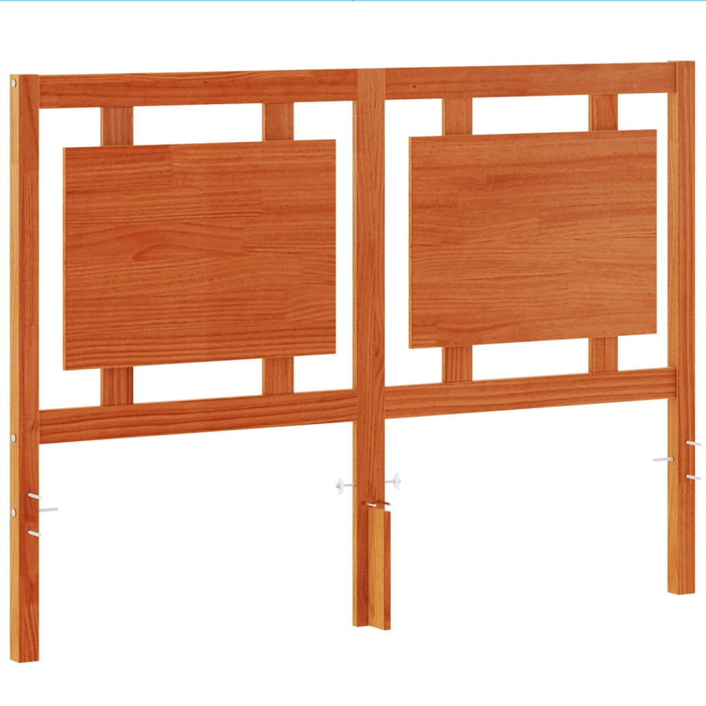 Hoofdbord 135 cm massief grenenhout wasbruin is nu te koop bij PeponiXL, paradijselijk wonen!