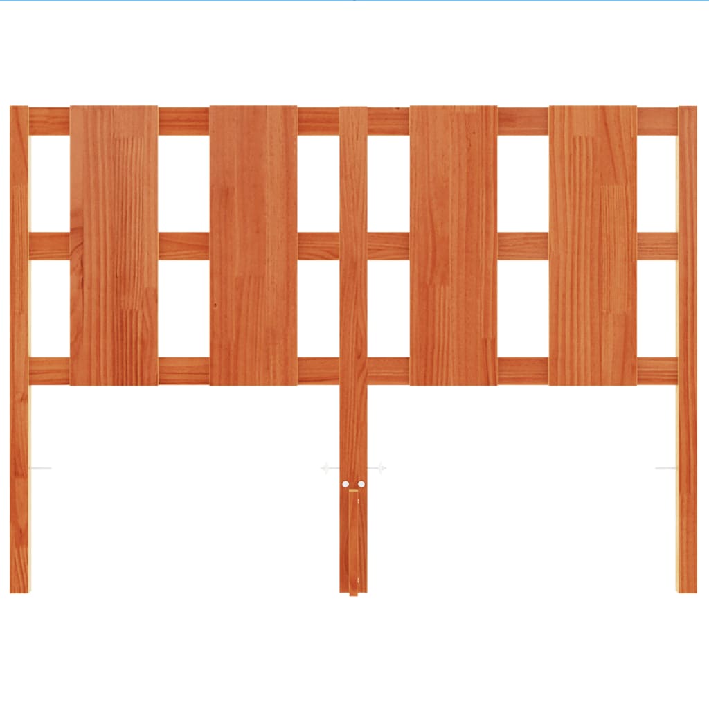 Hoofdbord 135 cm massief grenenhout wasbruin is nu te koop bij PeponiXL, paradijselijk wonen!