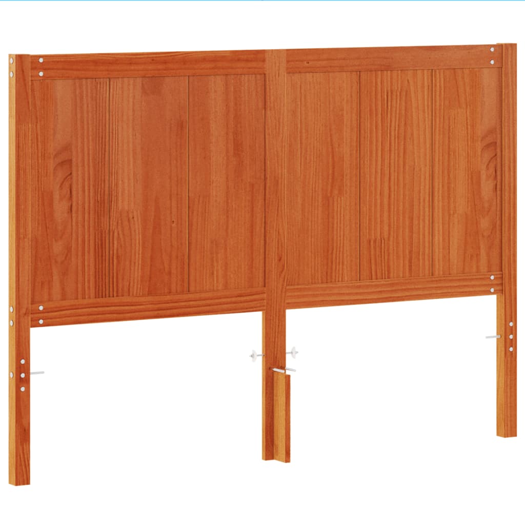 Hoofdbord 135 cm massief grenenhout wasbruin is nu te koop bij PeponiXL, paradijselijk wonen!