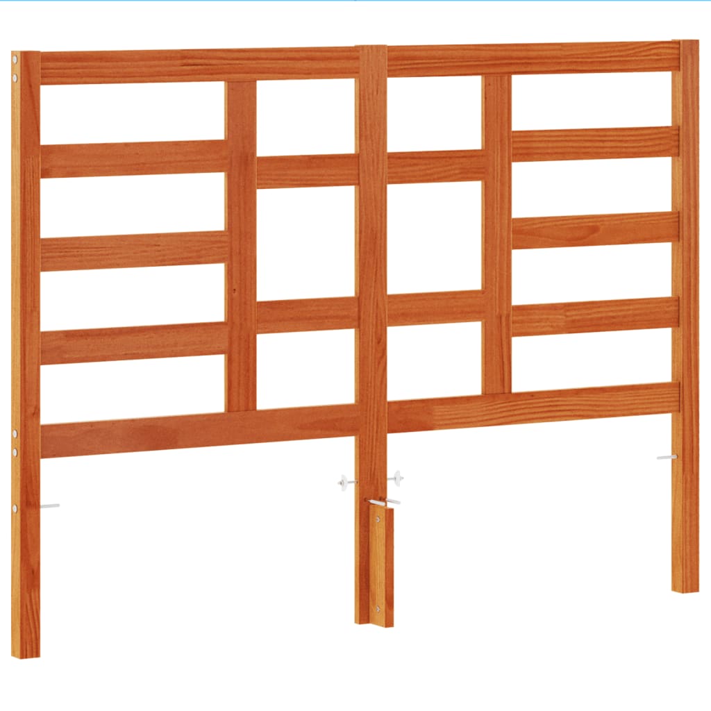Hoofdbord 135 cm massief grenenhout wasbruin is nu te koop bij PeponiXL, paradijselijk wonen!