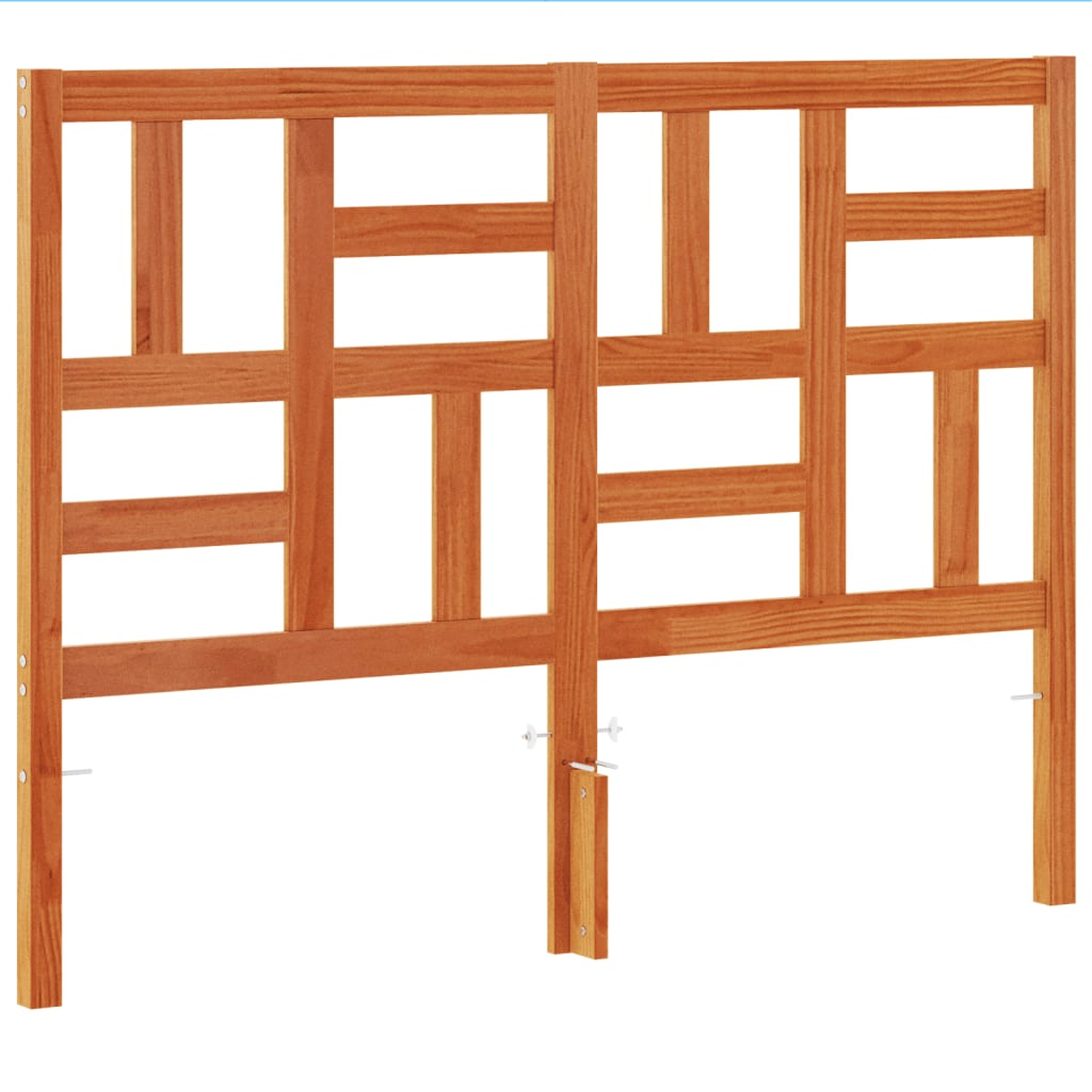 Hoofdbord 160 cm massief grenenhout wasbruin is nu te koop bij PeponiXL, paradijselijk wonen!