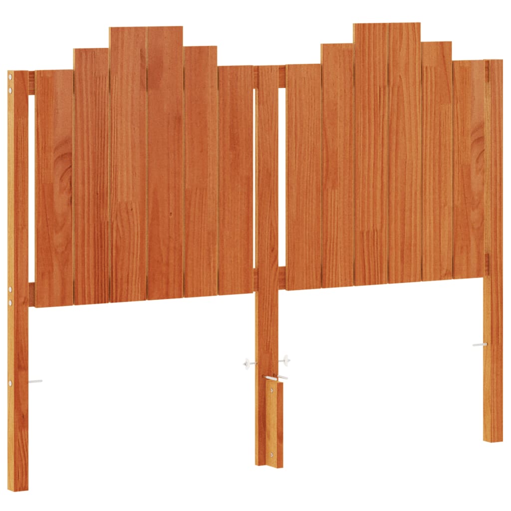 Hoofdbord 135 cm massief grenenhout wasbruin is nu te koop bij PeponiXL, paradijselijk wonen!