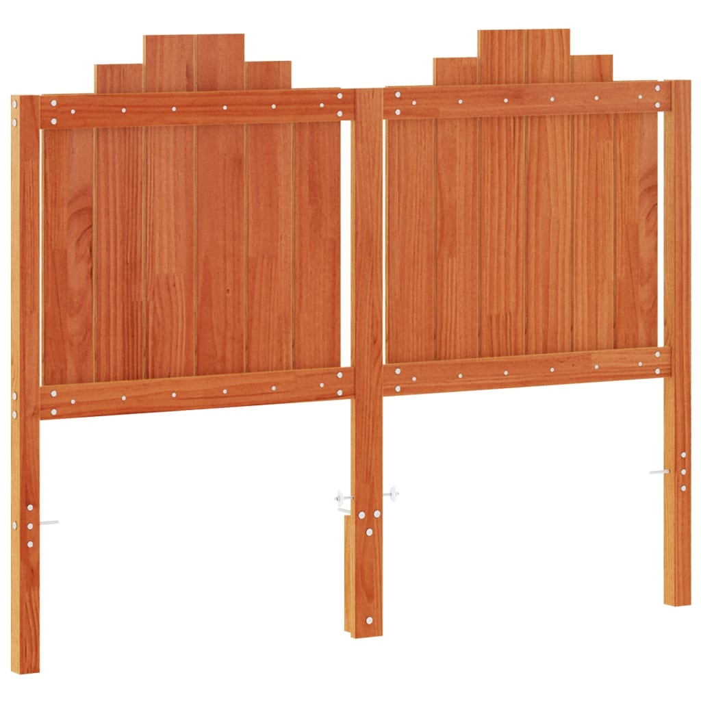 Hoofdbord 135 cm massief grenenhout wasbruin is nu te koop bij PeponiXL, paradijselijk wonen!