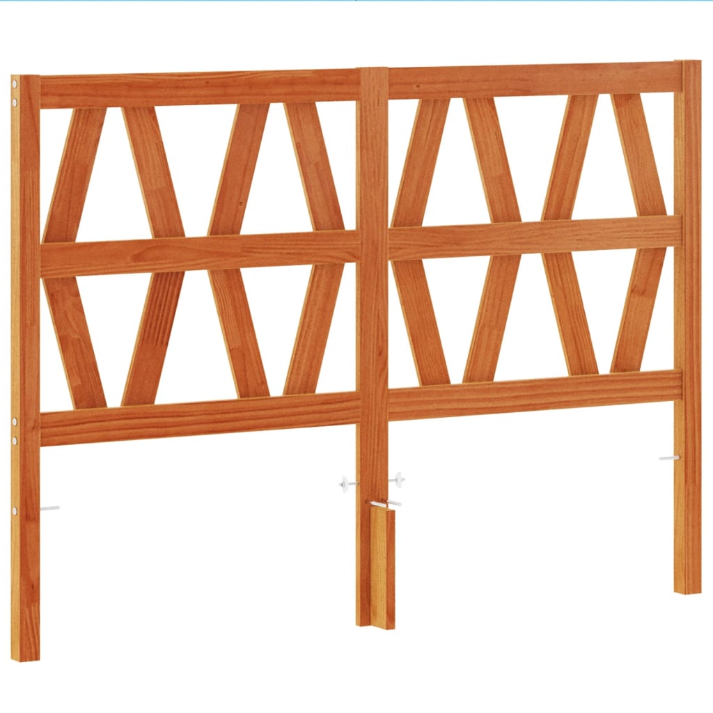 Hoofdbord 160 cm massief grenenhout wasbruin is nu te koop bij PeponiXL, paradijselijk wonen!