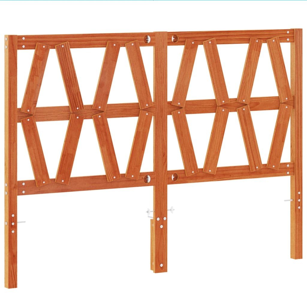 Hoofdbord 160 cm massief grenenhout wasbruin is nu te koop bij PeponiXL, paradijselijk wonen!