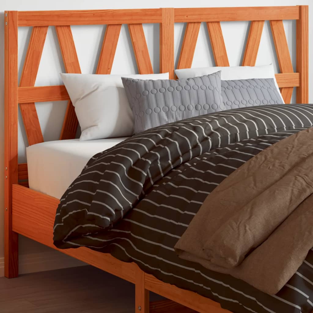 Hoofdbord 160 cm massief grenenhout wasbruin is nu te koop bij PeponiXL, paradijselijk wonen!