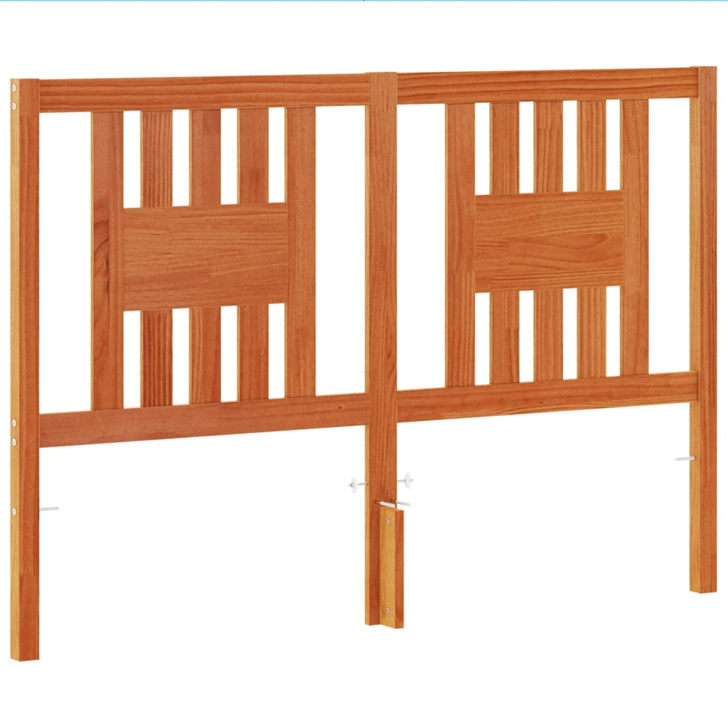 Hoofdbord 140 cm massief grenenhout wasbruin is nu te koop bij PeponiXL, paradijselijk wonen!
