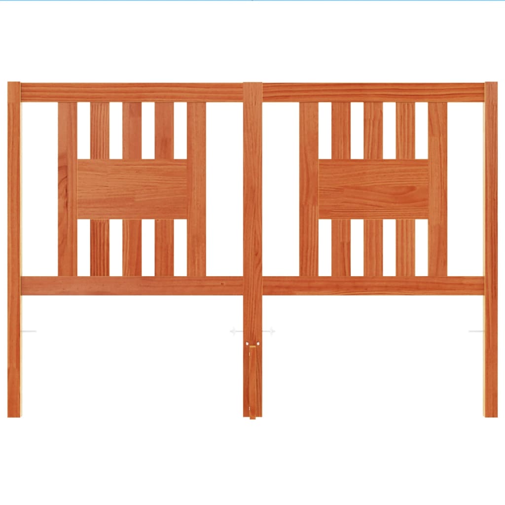 Hoofdbord 140 cm massief grenenhout wasbruin is nu te koop bij PeponiXL, paradijselijk wonen!