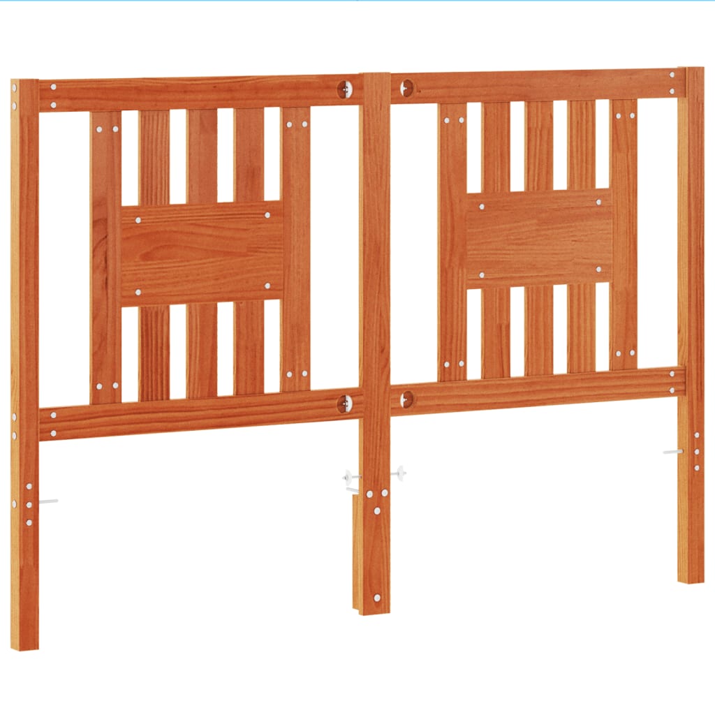 Hoofdbord 140 cm massief grenenhout wasbruin is nu te koop bij PeponiXL, paradijselijk wonen!