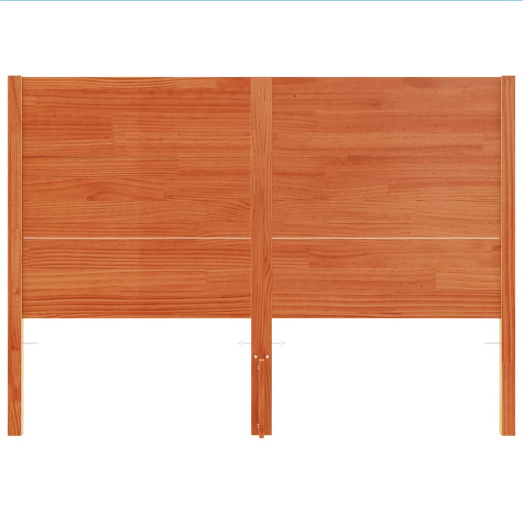 Hoofdbord 150 cm massief grenenhout wasbruin is nu te koop bij PeponiXL, paradijselijk wonen!