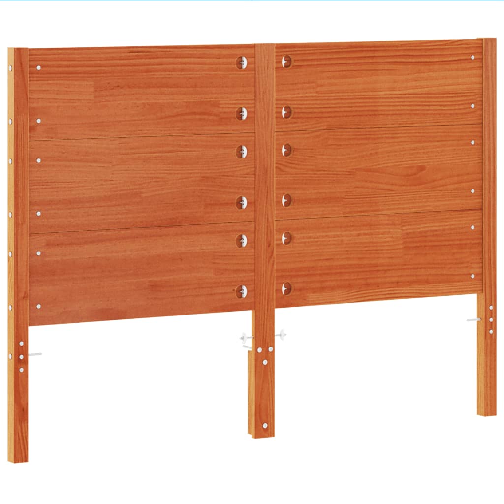 Hoofdbord 160 cm massief grenenhout wasbruin is nu te koop bij PeponiXL, paradijselijk wonen!