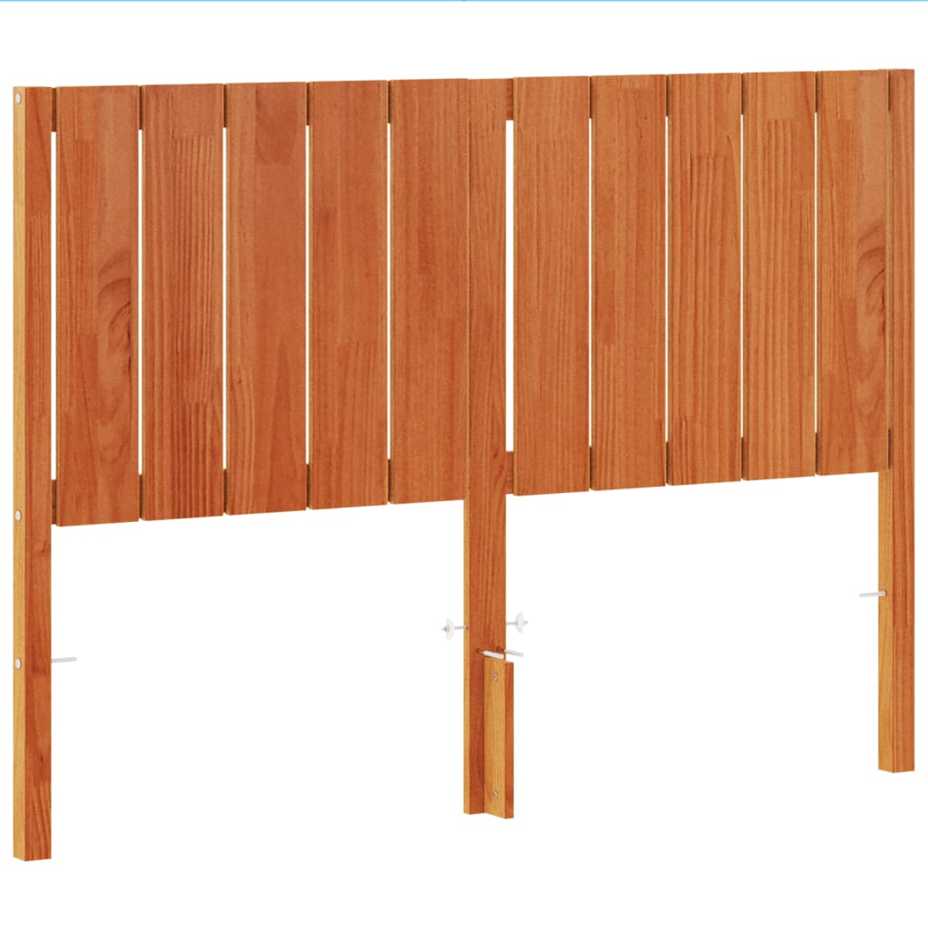 Hoofdbord 135 cm massief grenenhout wasbruin is nu te koop bij PeponiXL, paradijselijk wonen!