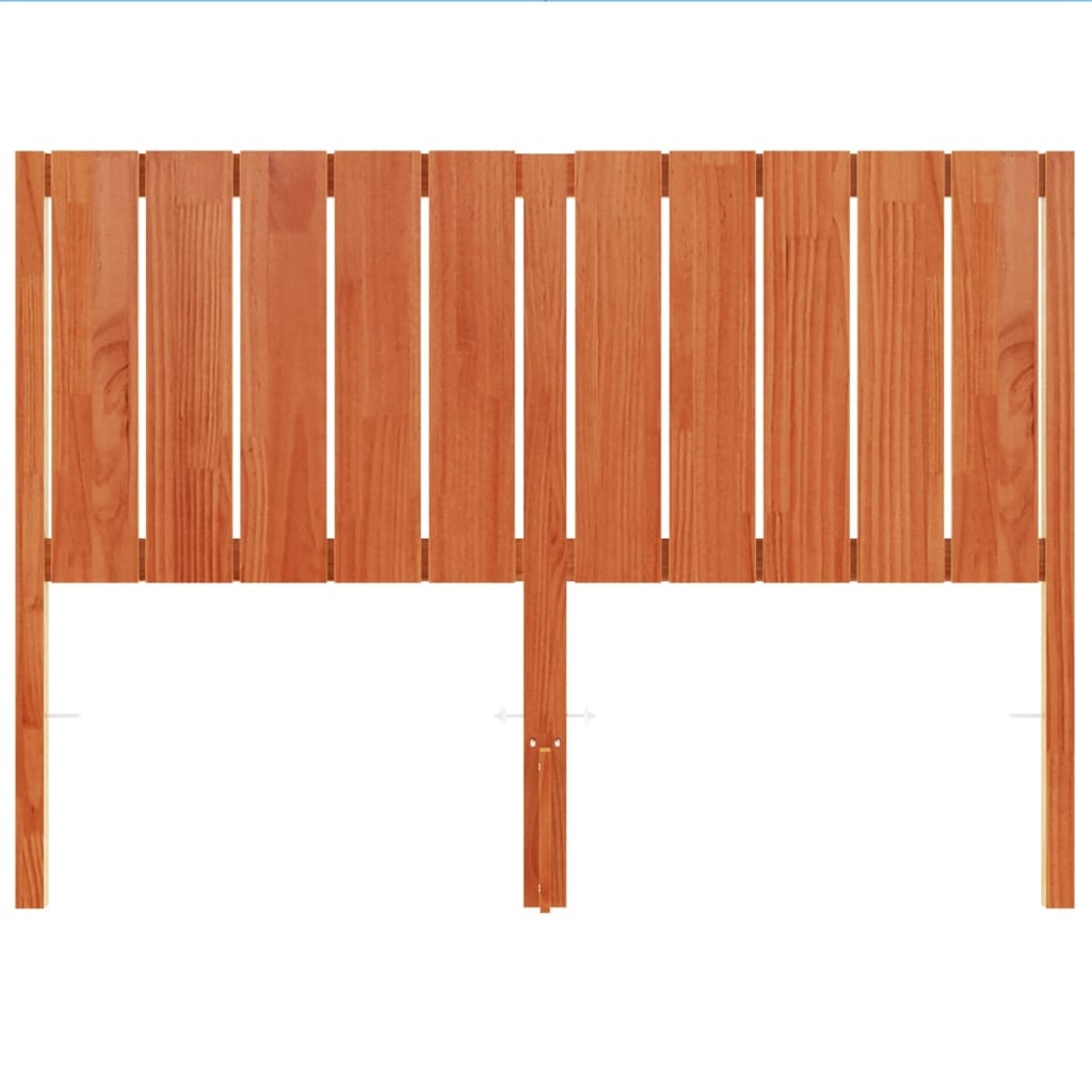 Hoofdbord 135 cm massief grenenhout wasbruin is nu te koop bij PeponiXL, paradijselijk wonen!