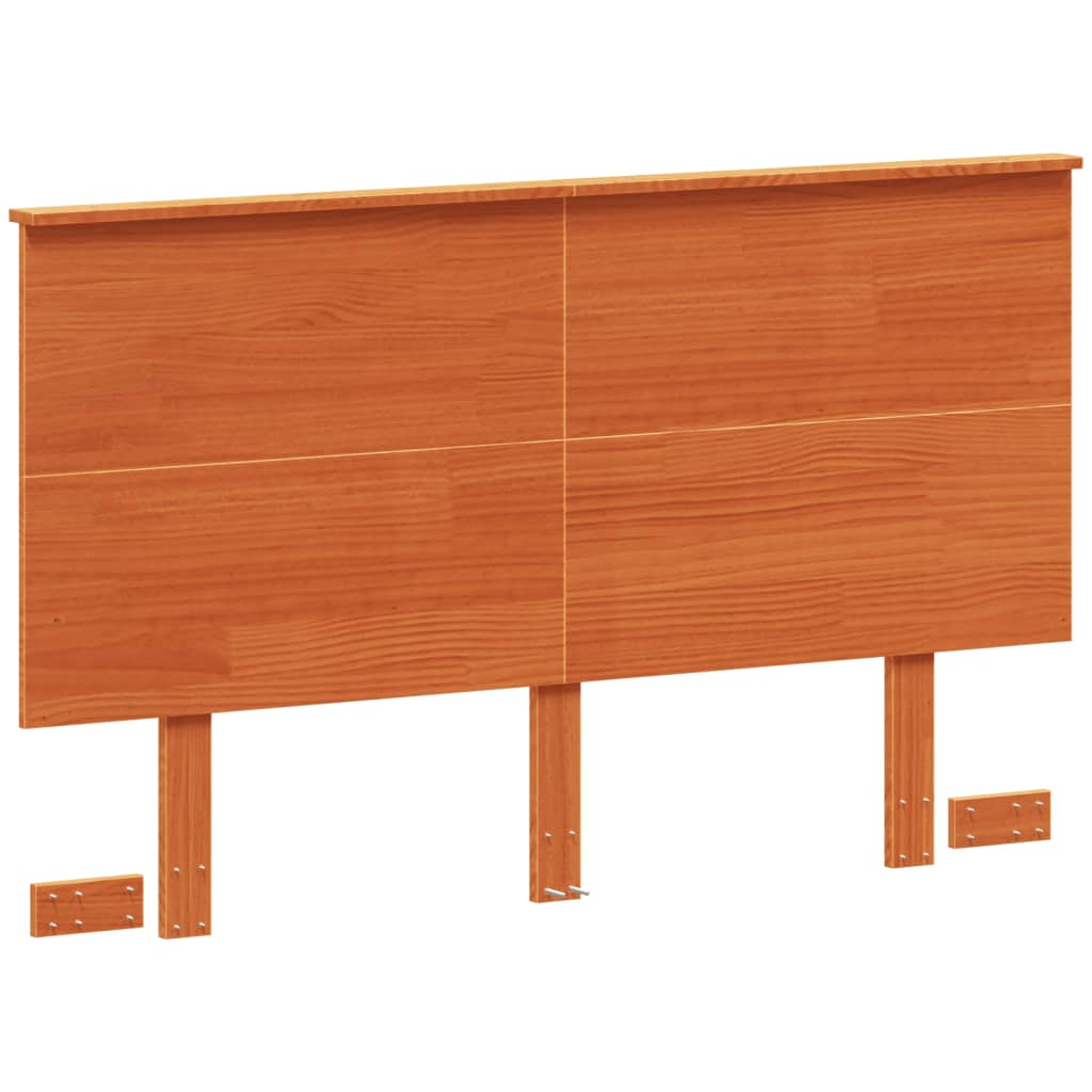 Hoofdbord 120 cm massief grenenhout wasbruin is nu te koop bij PeponiXL, paradijselijk wonen!