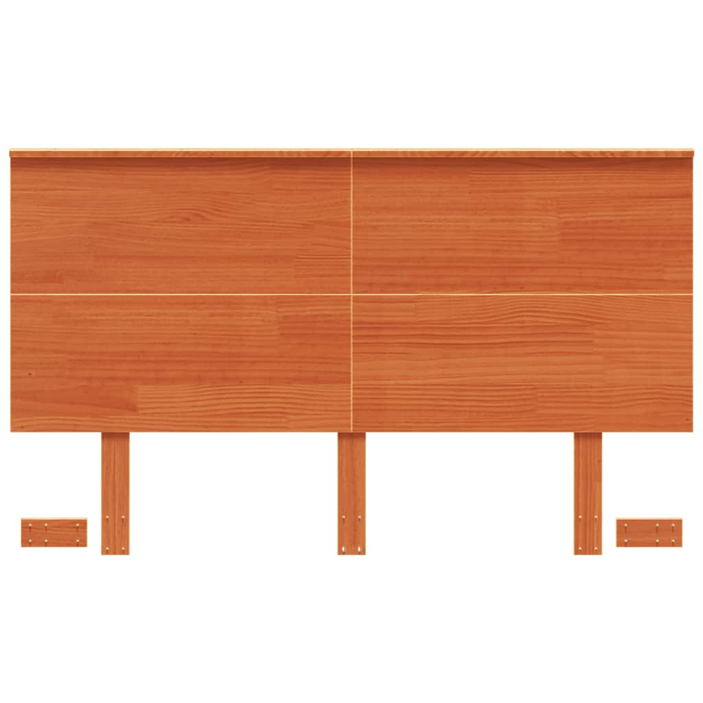 Hoofdbord 120 cm massief grenenhout wasbruin is nu te koop bij PeponiXL, paradijselijk wonen!