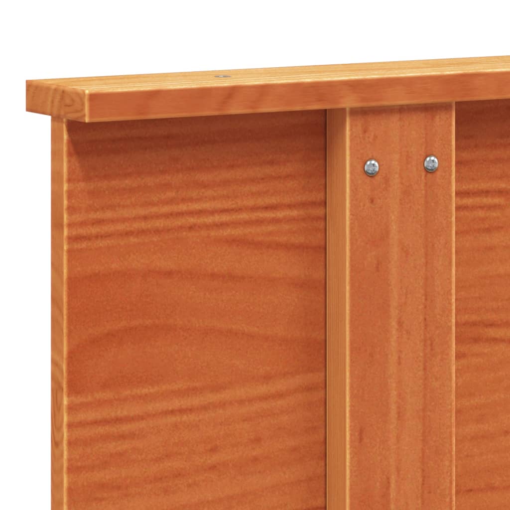 Hoofdbord 120 cm massief grenenhout wasbruin is nu te koop bij PeponiXL, paradijselijk wonen!