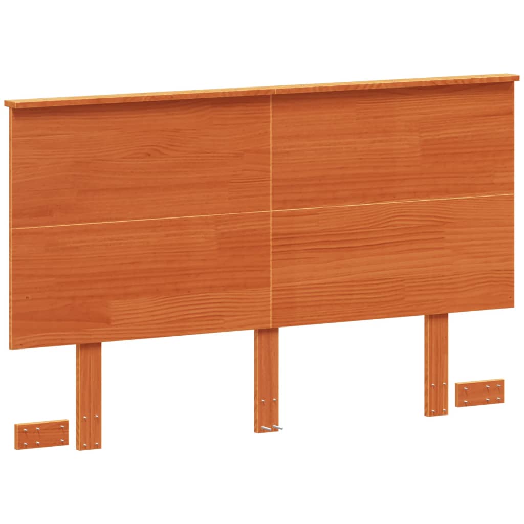Hoofdbord 135 cm massief grenenhout wasbruin is nu te koop bij PeponiXL, paradijselijk wonen!