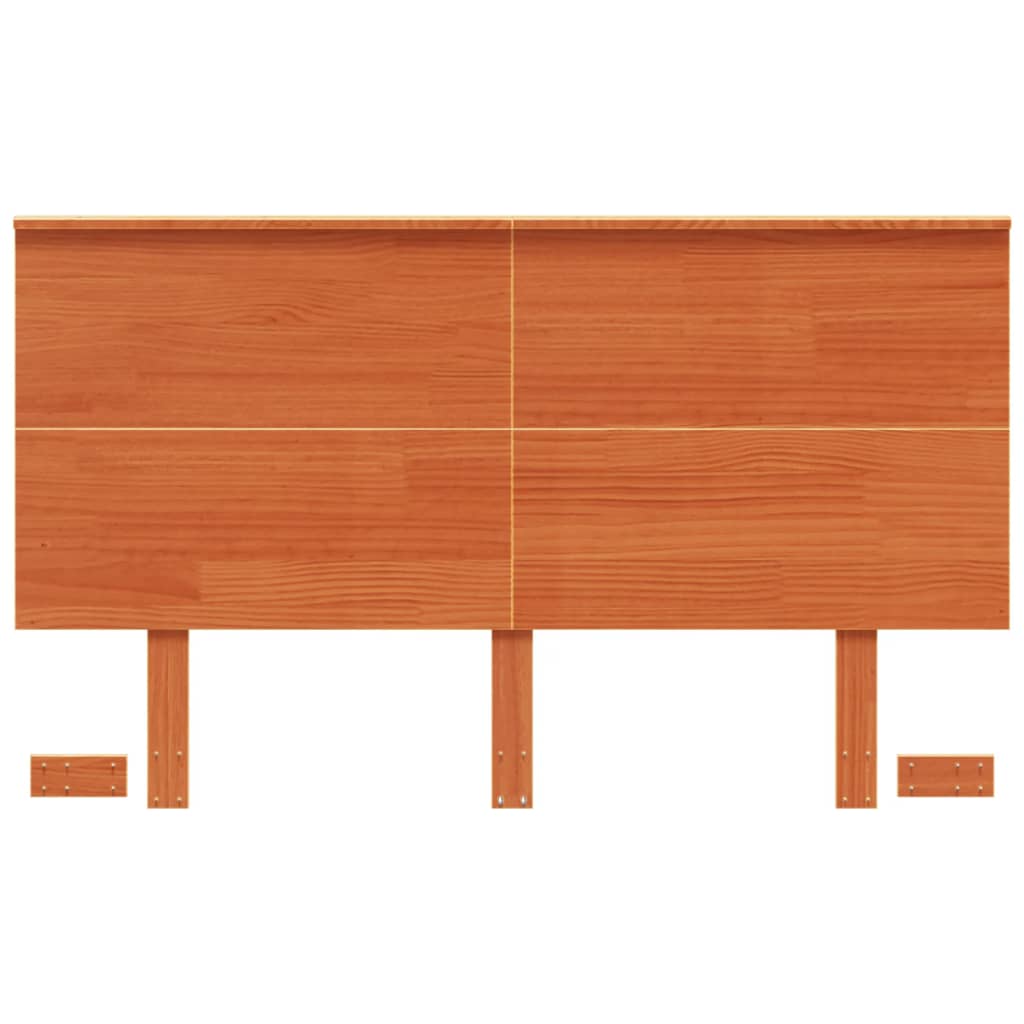Hoofdbord 135 cm massief grenenhout wasbruin is nu te koop bij PeponiXL, paradijselijk wonen!