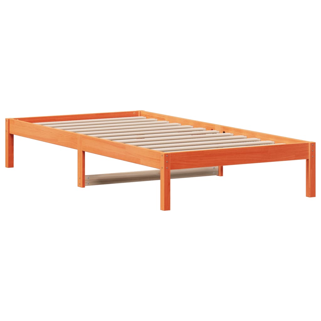 Slaapbank zonder matras 90x200 cm massief grenenhout wasbruin is nu te koop bij PeponiXL, paradijselijk wonen!