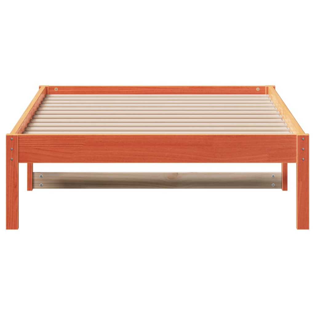 Slaapbank zonder matras 90x200 cm massief grenenhout wasbruin is nu te koop bij PeponiXL, paradijselijk wonen!