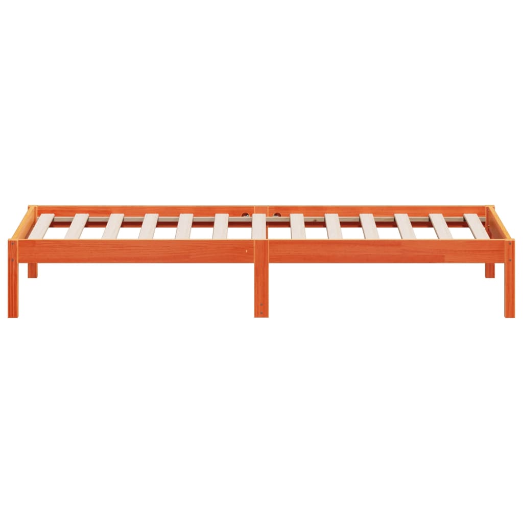 Slaapbank zonder matras 90x200 cm massief grenenhout wasbruin is nu te koop bij PeponiXL, paradijselijk wonen!