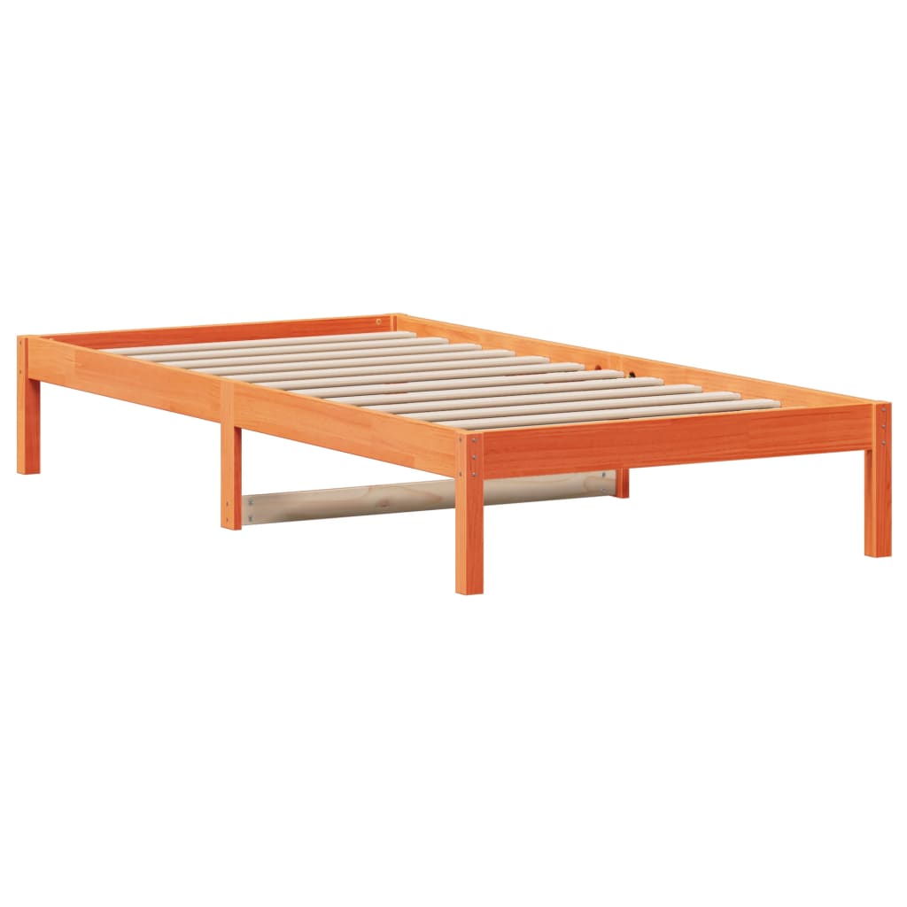 Slaapbank zonder matras 90x200 cm massief grenenhout wasbruin is nu te koop bij PeponiXL, paradijselijk wonen!